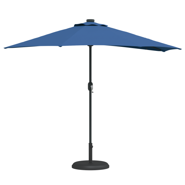 Parasol de jardín Azul azur 294 x 150 x 224 cm tela M 3