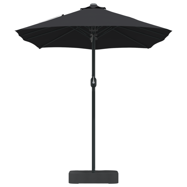 Parasol de jardín Negro 385 x 209 x 244 cm tela M 5