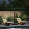 Parasol de jardín Verde 385 x 209 x 244 cm tela 1