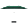 Parasol de jardín Verde 385 x 209 x 244 cm tela 4