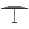 Parasol de jardín Antracita 385 x 209 x 244 cm tela 3