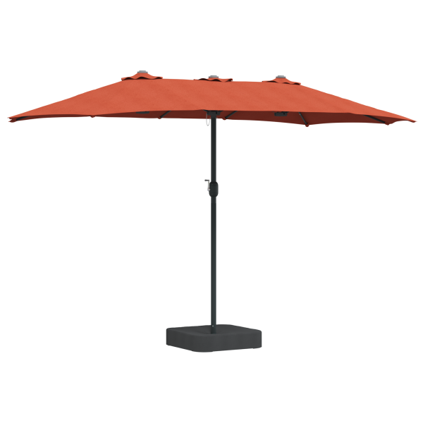 Parasol de jardín Terracota 385 x 209 x 244 cm tela M 2
