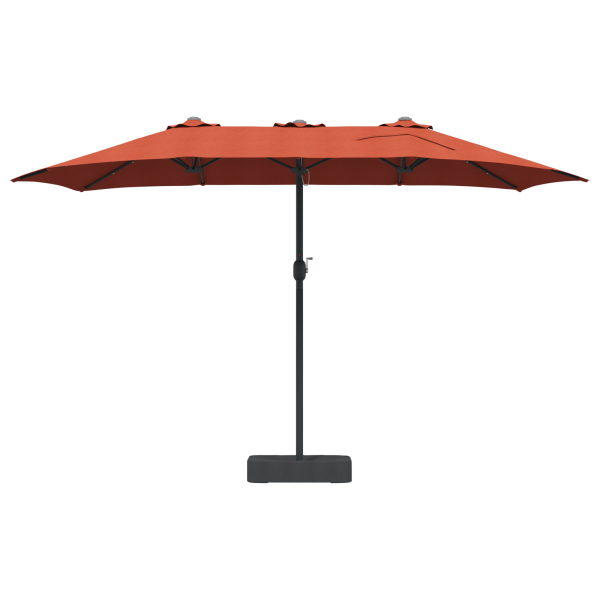 Parasol de jardín Terracota 385 x 209 x 244 cm tela M 4