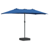 Parasol de jardín Azul 385 x 209 x 244 cm tela 2