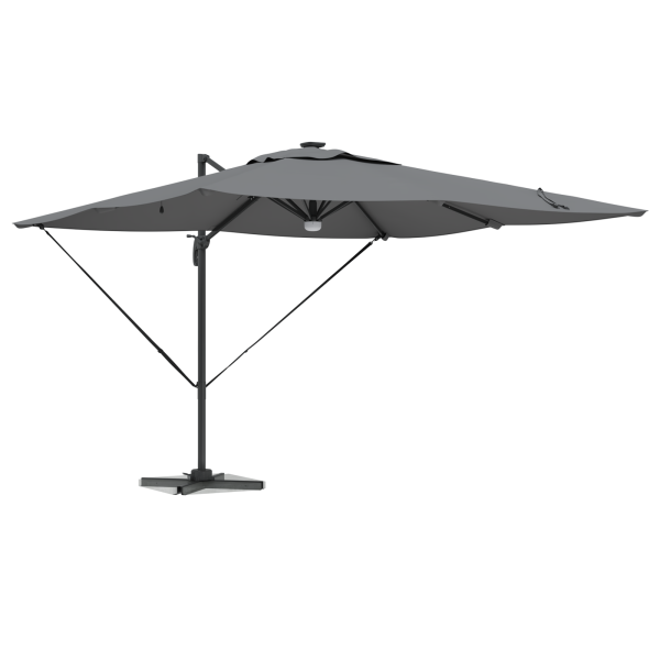 Parasol Cantilever Roma Antracite Largo M 3