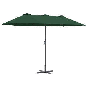 Parasol de jardín Verde 380 x 196 x 235 cm H