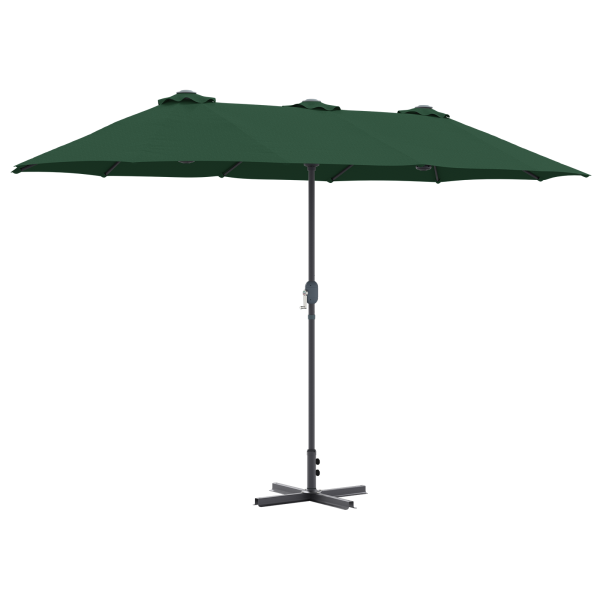 Parasol de jardín Verde 380 x 196 x 235 cm M 2
