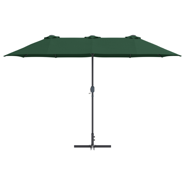 Parasol de jardín Verde 380 x 196 x 235 cm M 5