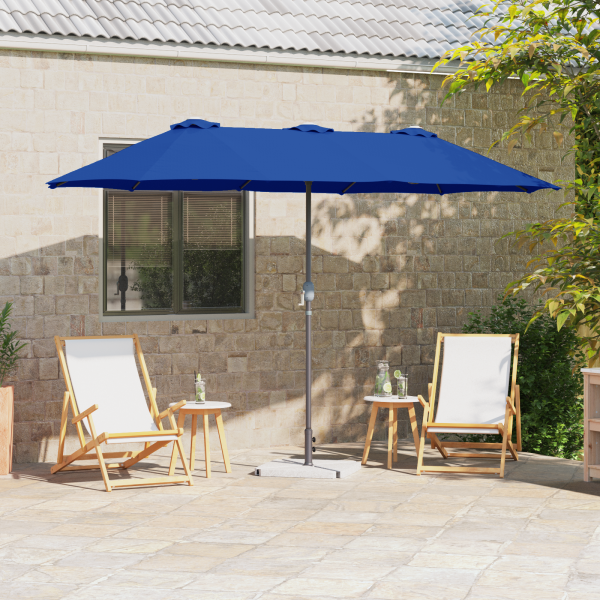 Parasol de jardín Azul 380 x 196 x 235 cm D