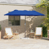 Parasol de jardín Azul 380 x 196 x 235 cm 1