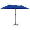 Parasol de jardín Azul 380 x 196 x 235 cm 2
