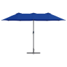 Parasol de jardín Azul 380 x 196 x 235 cm 5