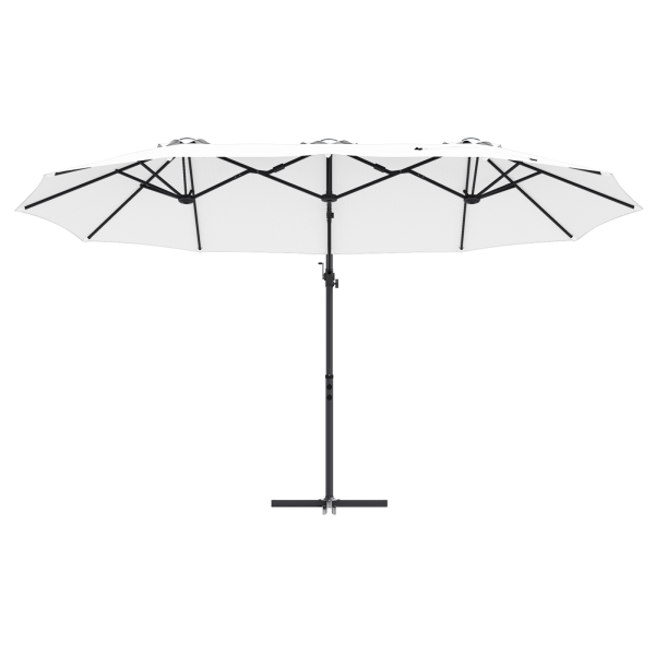 Parasol de jardín tipo cantilever Arena 372 x 198 x 253 cm M 5