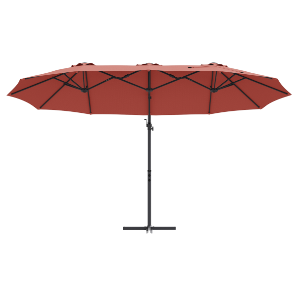 Parasol de jardín tipo cantilever Terracota Grande M 5