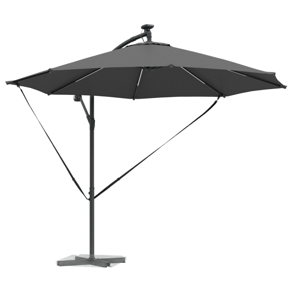 Parasol de cantilever tipo plátano Antracita 294 x 294 x 248 cm M 3