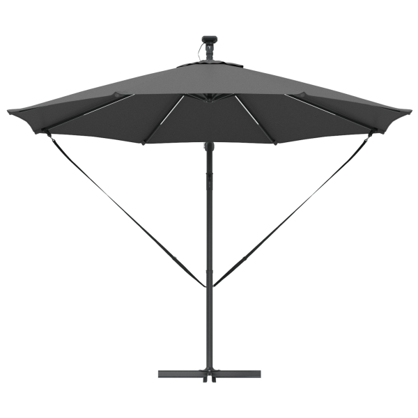 Parasol de cantilever tipo plátano Antracita 294 x 294 x 248 cm M 5