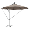 Parasol de cantilever tipo plátano Taupé 294 x 294 x 248 cm 2