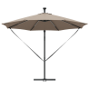 Parasol de cantilever tipo plátano Taupé 294 x 294 x 248 cm 5