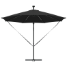 Parasol de cantilever tipo plátano Negro 294 x 294 x 248 cm 5