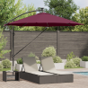 Parasol de cantilever tipo plátano con cerradura Rojo burdeos 1