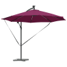 Parasol de cantilever tipo plátano con cerradura Rojo burdeos 3