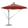 Parasol de cantilever tipo plátano Terracota 294 x 294 x 248 cm 3