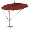 Parasol de cantilever tipo plátano Terracota 294 x 294 x 248 cm 4