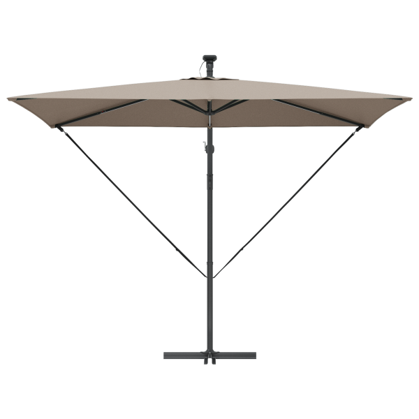 Guarda-sol de Bananeira Cantilever Cinzento-acastanhado M 5