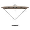 Parasol de cantilever tipo plátano Taupé 294 x 200 x 254 cm 5