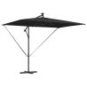 Parasol de cantilever tipo plátano Negro 294 x 200 x 254 cm 2