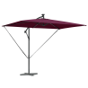 Parasol de cantilever tipo plátano con cerradura Rojo burdeos 3