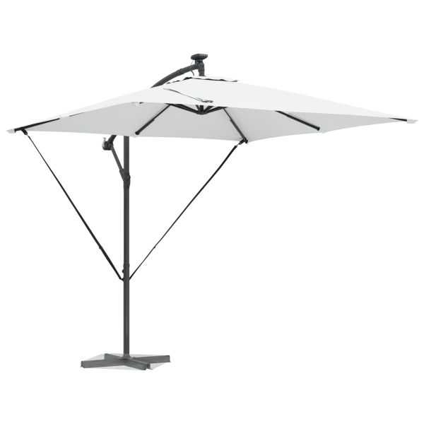 Parasol de cantilever tipo plátano Arena 249 x 249 x 250 cm M 3