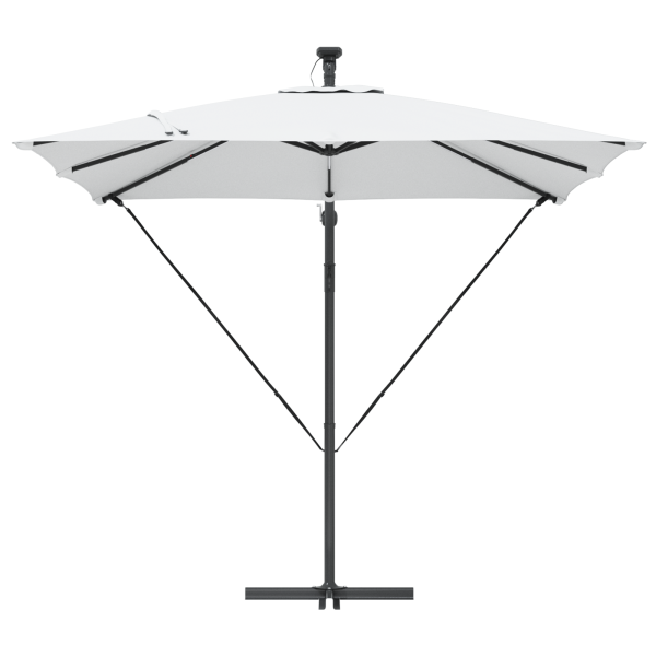 Parasol de cantilever tipo plátano Arena 249 x 249 x 250 cm M 5