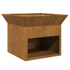 Fire Pit Ferro Enferrujado 50 x 50 x 40 cm Aço corten 2