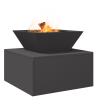 Fire Pit Preto 50 x 50 x 40 cm Aço 3