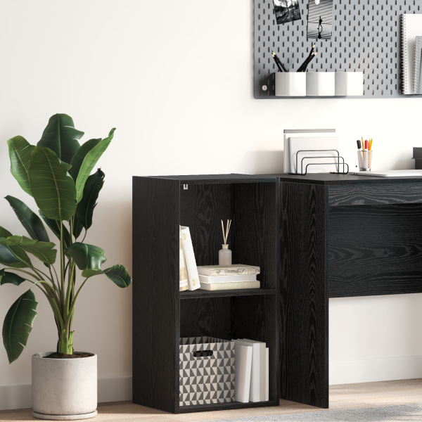 Estantería Roble negro 40 x 30 x 77 cm Madera contrachapada D