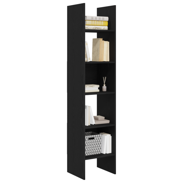 Gabinete de Livros Carvalho preto 40 x 35 x 180 cm M 3