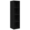 Gabinete para TV Carvalho preto 37 x 37 x 142.5 cm 2