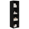 Gabinete de TV con estante Roble negro 37 x 37 x 142.5 cm 3