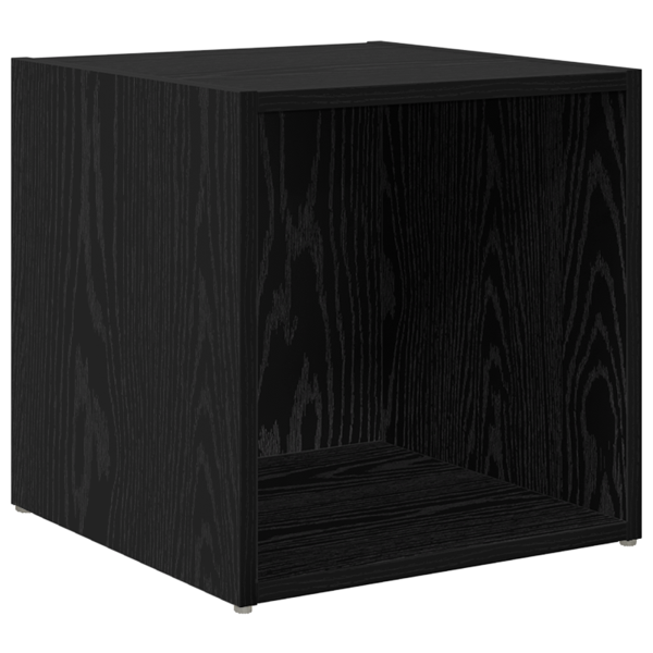 Gabinete de TV 2 pcs Negro 37 x 35 x 37 cm Madera contrachapada M 5