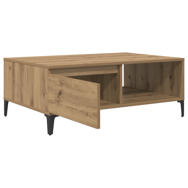 Mesa de Café Roble artisan 90 x 60 x 35 cm Madera contrachapada M 5