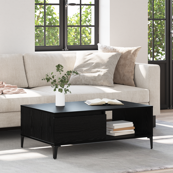 Mesa de centro Carvalho preto 90 x 60 x 35 cm M 4