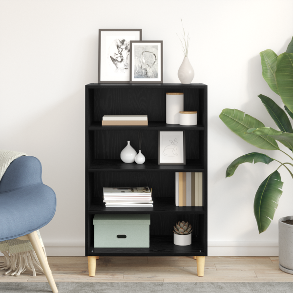 Vitrina Roble negro 57 x 35 x 90 cm Madera contrachapada M 4