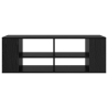 Gabinete para TV com prateleira Carvalho preto 102 x 35 x 35 cm 5