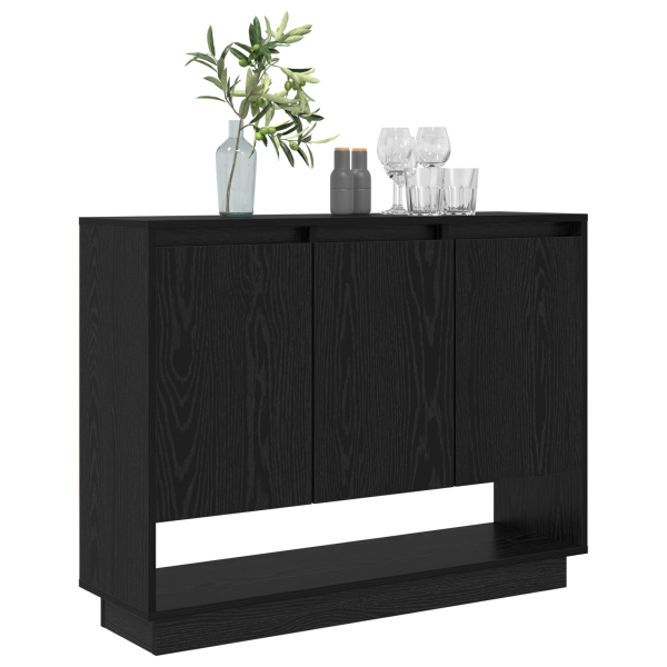 Vitrina Roble negro 97 x 29 x 75 cm Madera contrachapada M 3