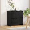 Vitrina Roble negro 70 x 41 x 75 cm Madera contrachapada 4