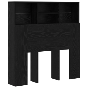 Cabeceira com Armário Carvalho preto 100 x 19 x 103.5 cm H