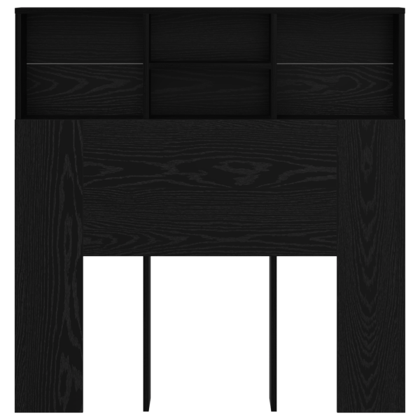 Cabeceira com Armário Carvalho preto 100 x 19 x 103.5 cm M 5