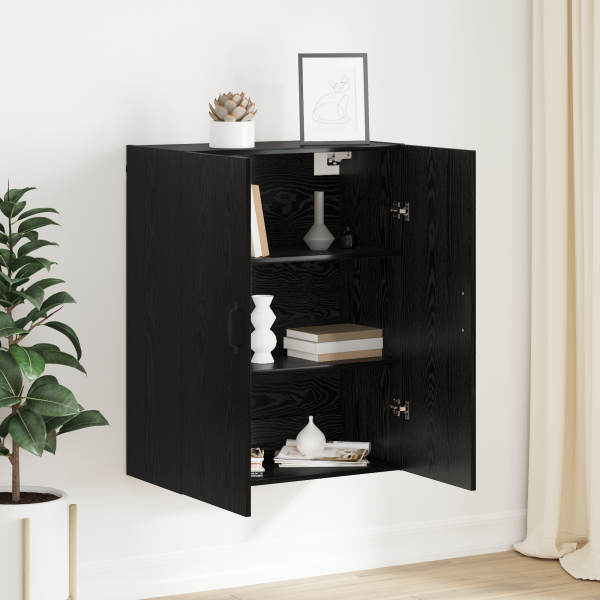 Mueble colgante con estante Roble negro 69.5 x 34 x 90 cm M 4