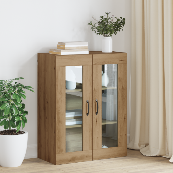 Armario de pared colgante con estante Marrón 69.5 x 34 x 90 cm D